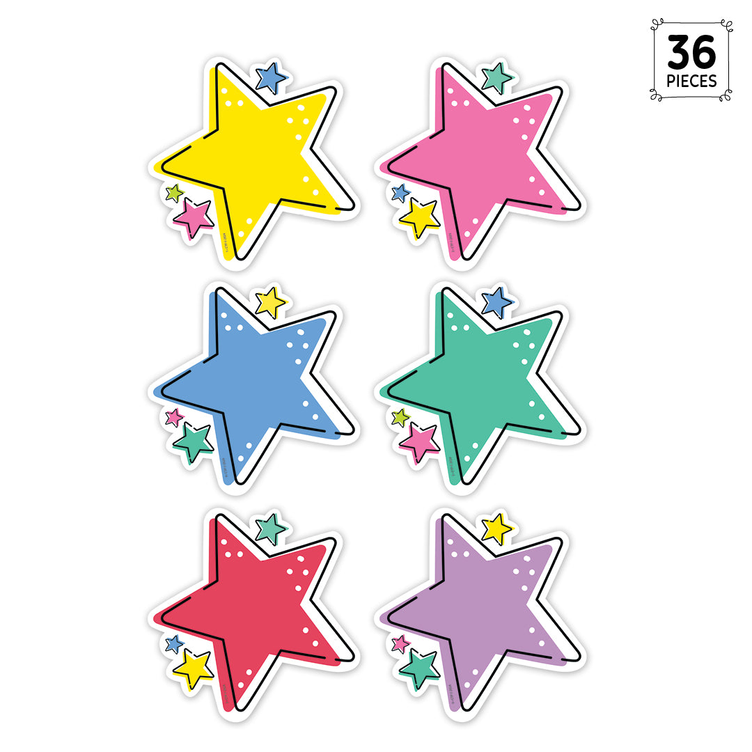 Star Bright Stars 6" Designer Cut-Outs