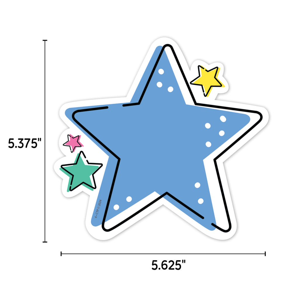 Star Bright Stars 6" Designer Cut-Outs