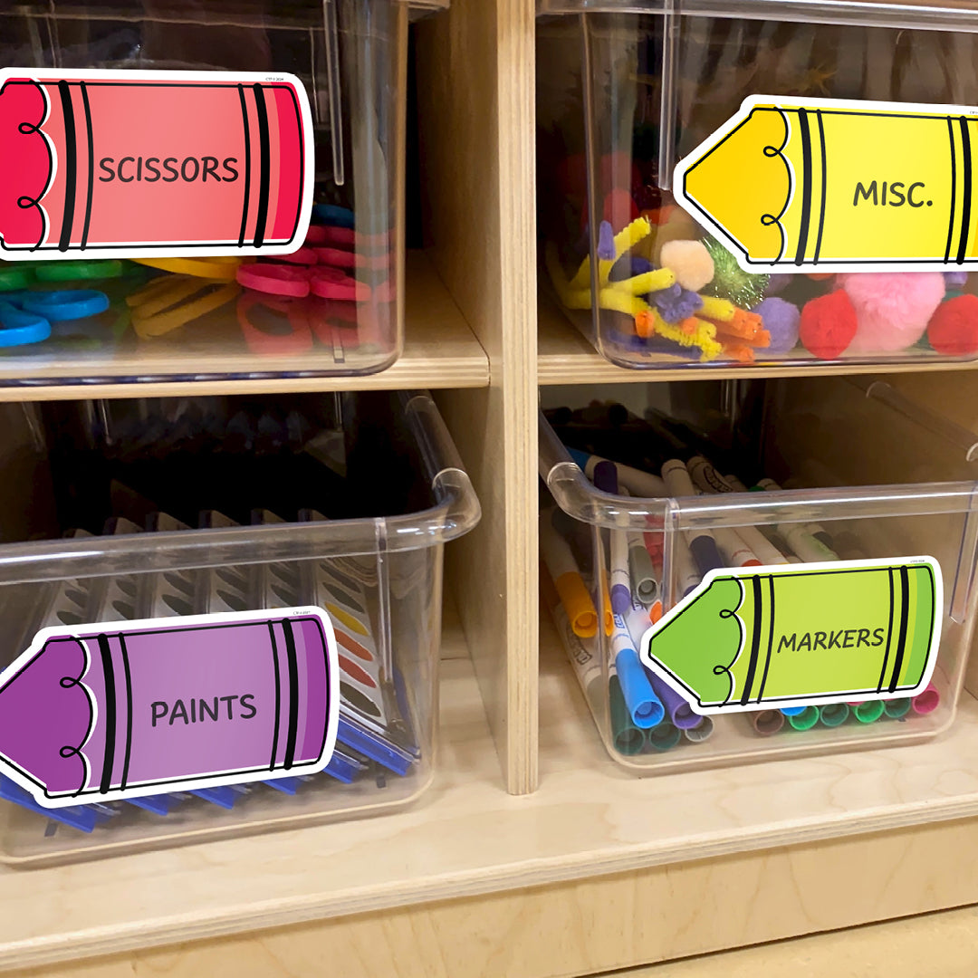 Core Decor Doodle Crayons 6" Designer Cut-Outs