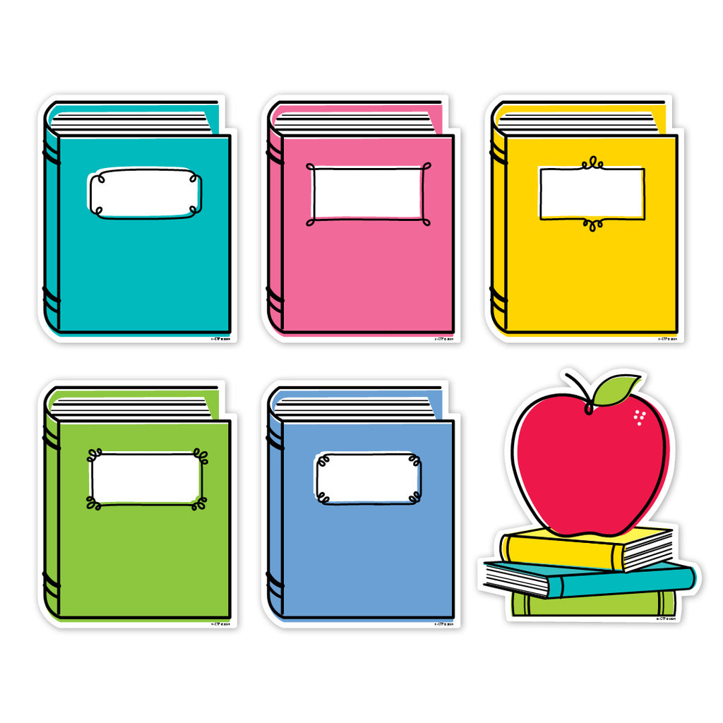 Core Decor Doodle Books 6" Designer Cut-Outs