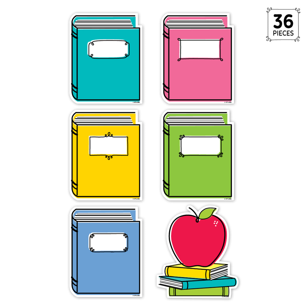 Core Decor Doodle Books 6" Designer Cut-Outs