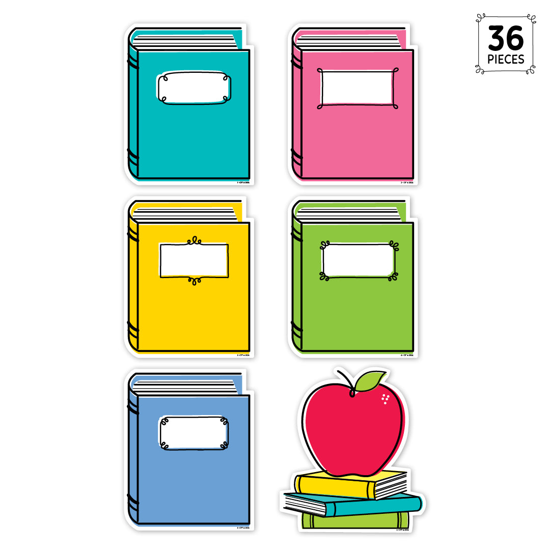 Core Decor Doodle Books 6" Designer Cut-Outs