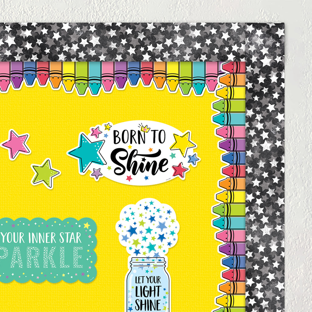Core Decor Doodle Crayons EZ Border