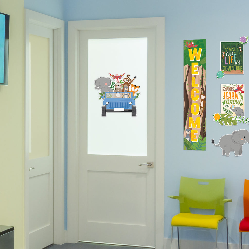 Jungle Friends Welcome Banner