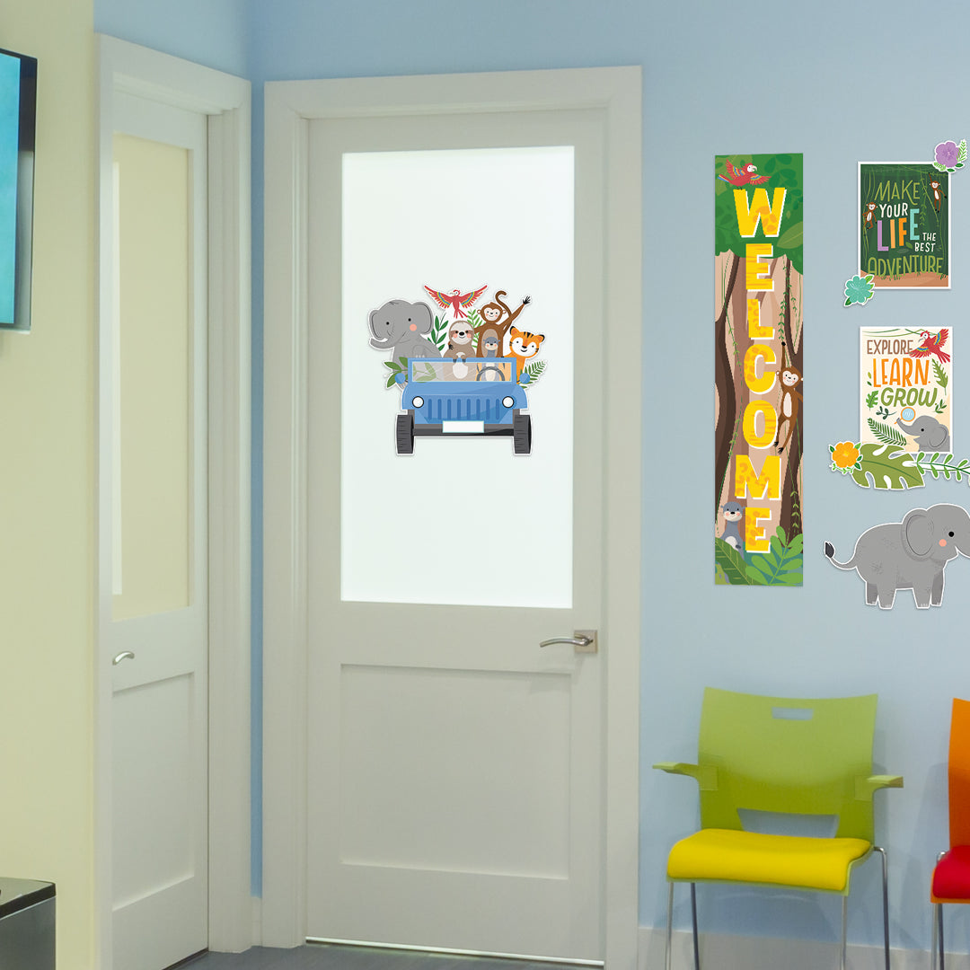 Jungle Friends Welcome Banner