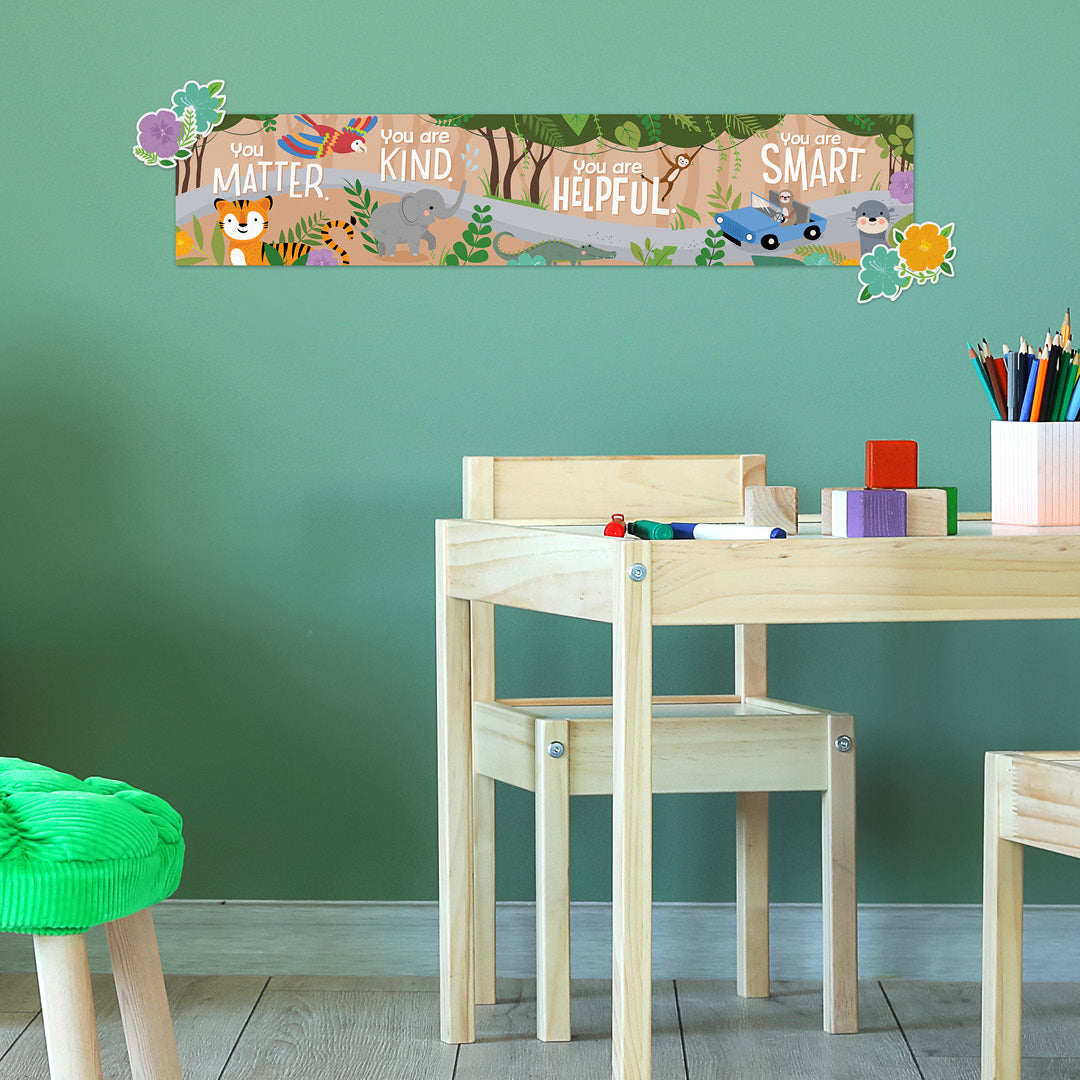 Jungle Friends Welcome Banner