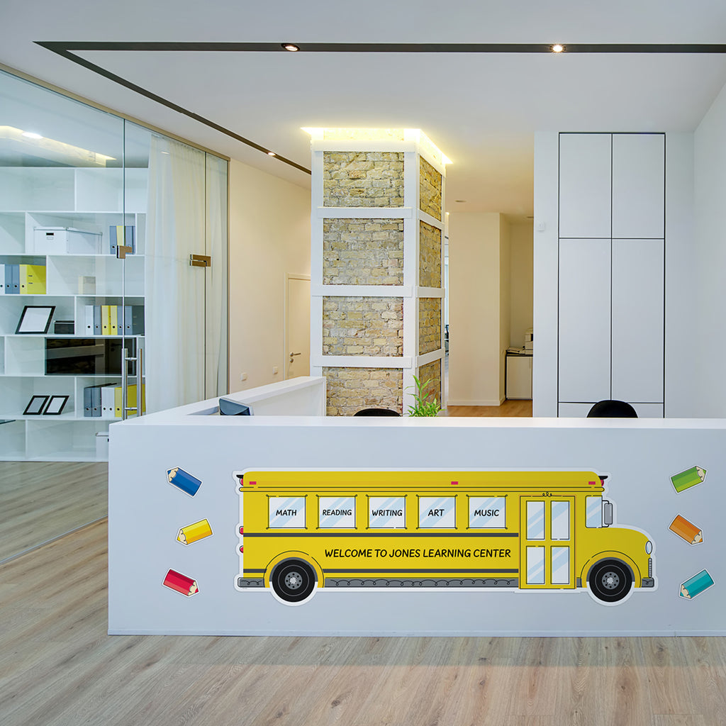 Core Decor School Bus Giant Banner