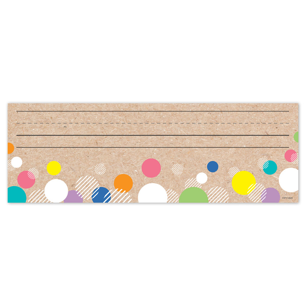 Krafty Pop! Colorful Kraft Bubbles Name Plates