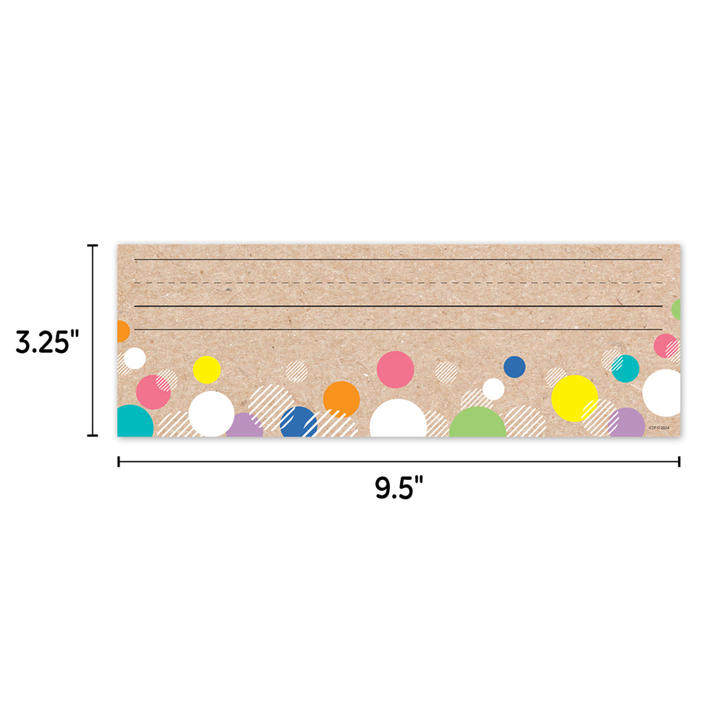 Krafty Pop! Colorful Kraft Bubbles Name Plates