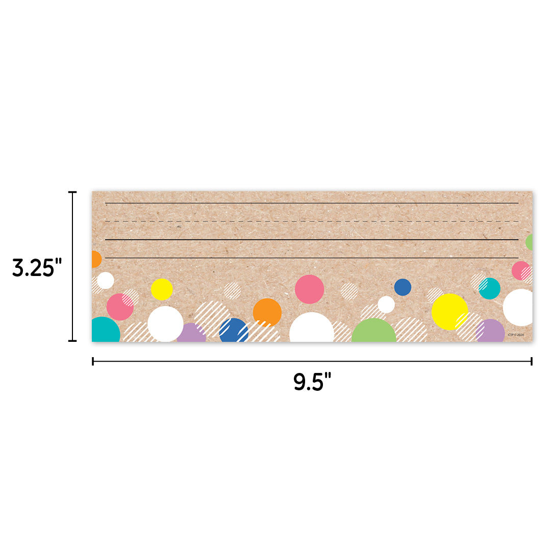Krafty Pop! Colorful Kraft Bubbles Name Plates