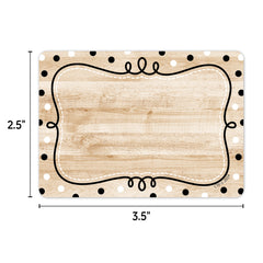 Core Decor Loop-de-Dots on Wood Labels