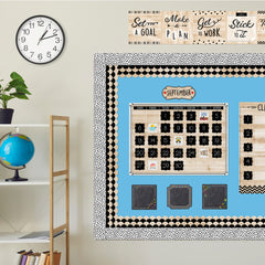 Core Decor Black and Wood Scallops EZ Border