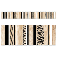 Core Decor Stripes and Doodles on Wood EZ Border