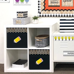 Core Decor Black and Wood Chevron  EZ Border