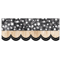 Core Decor Dotted Scallops on Wood  EZ Border