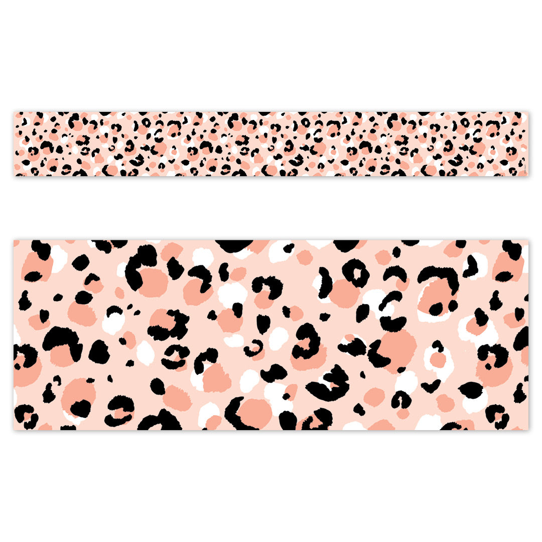 Jungle Friends Blush Leopard EZ Border