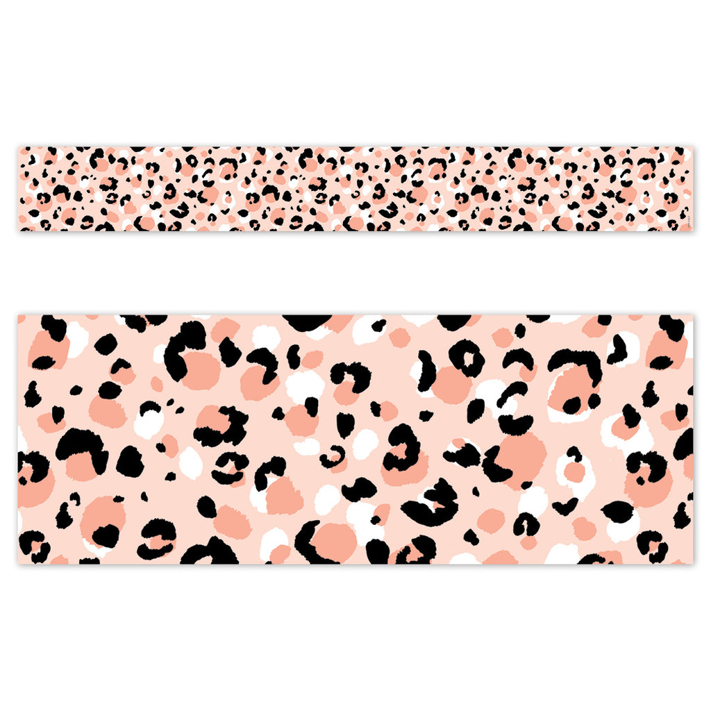 Jungle Friends Blush Leopard EZ Border