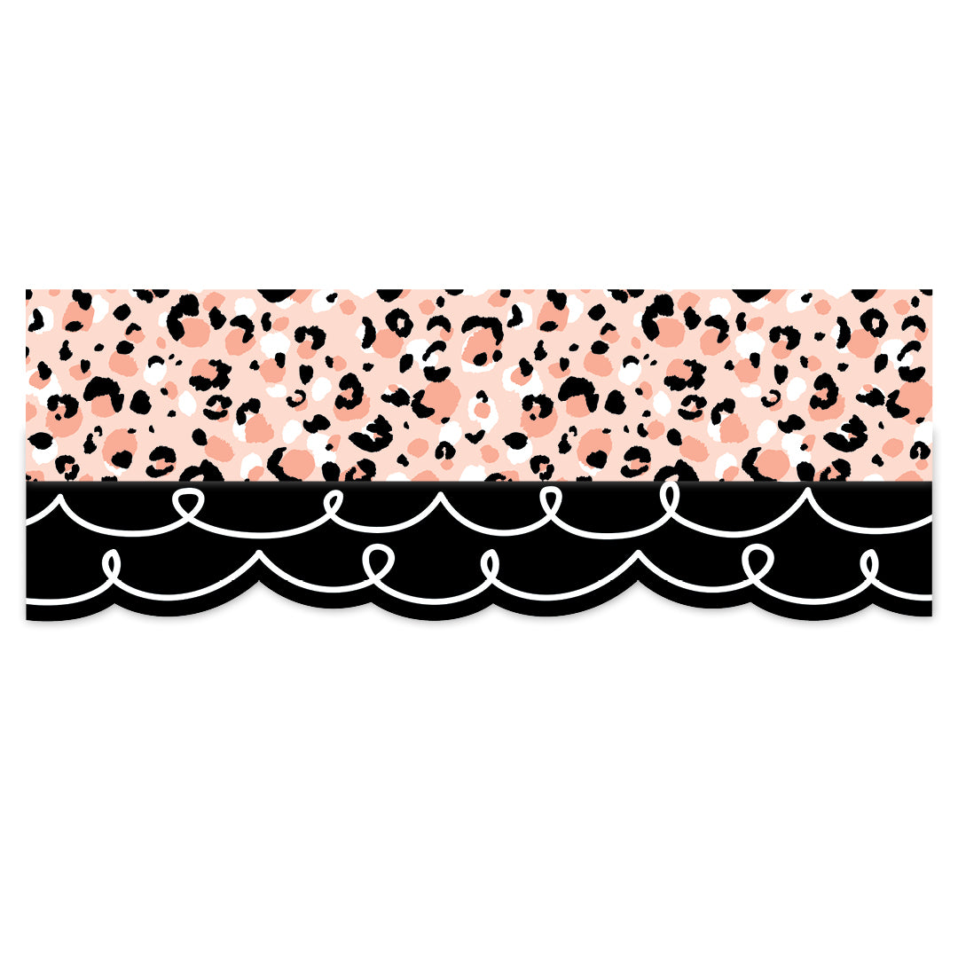 Jungle Friends Blush Leopard EZ Border