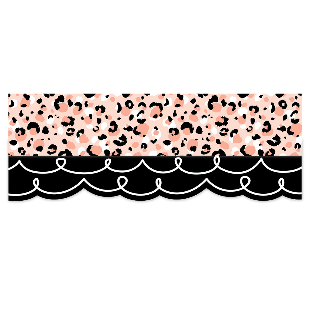 Jungle Friends Blush Leopard EZ Border