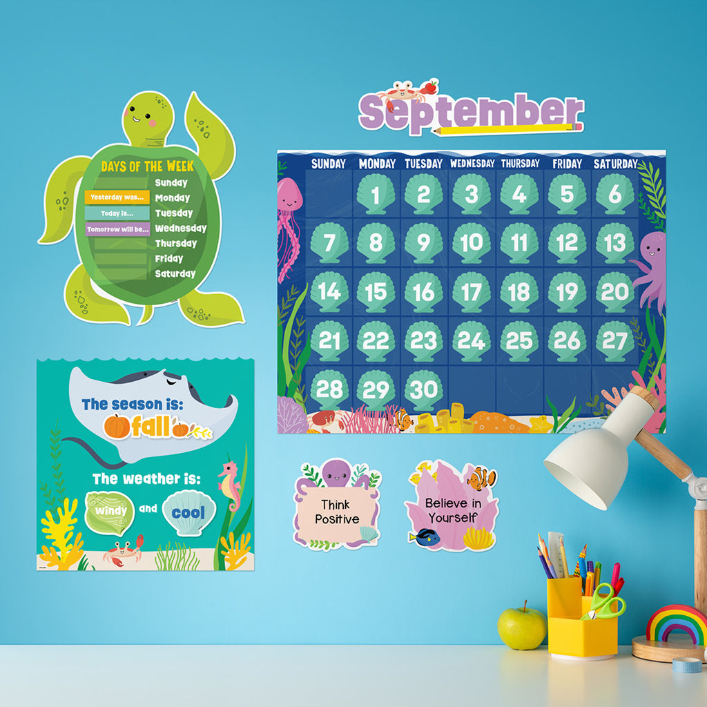 Sea Friends Calendar Set Bulletin Board