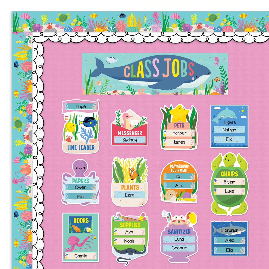 Sea Friends Class Jobs Mini Bulletin Board
