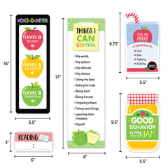 Apple Time Class Management Mini Bulletin Board