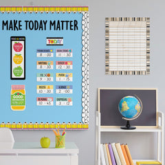 Apple Time Class Management Mini Bulletin Board
