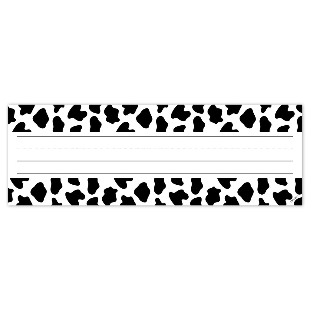 Farm Friends Cow Print Name Plates