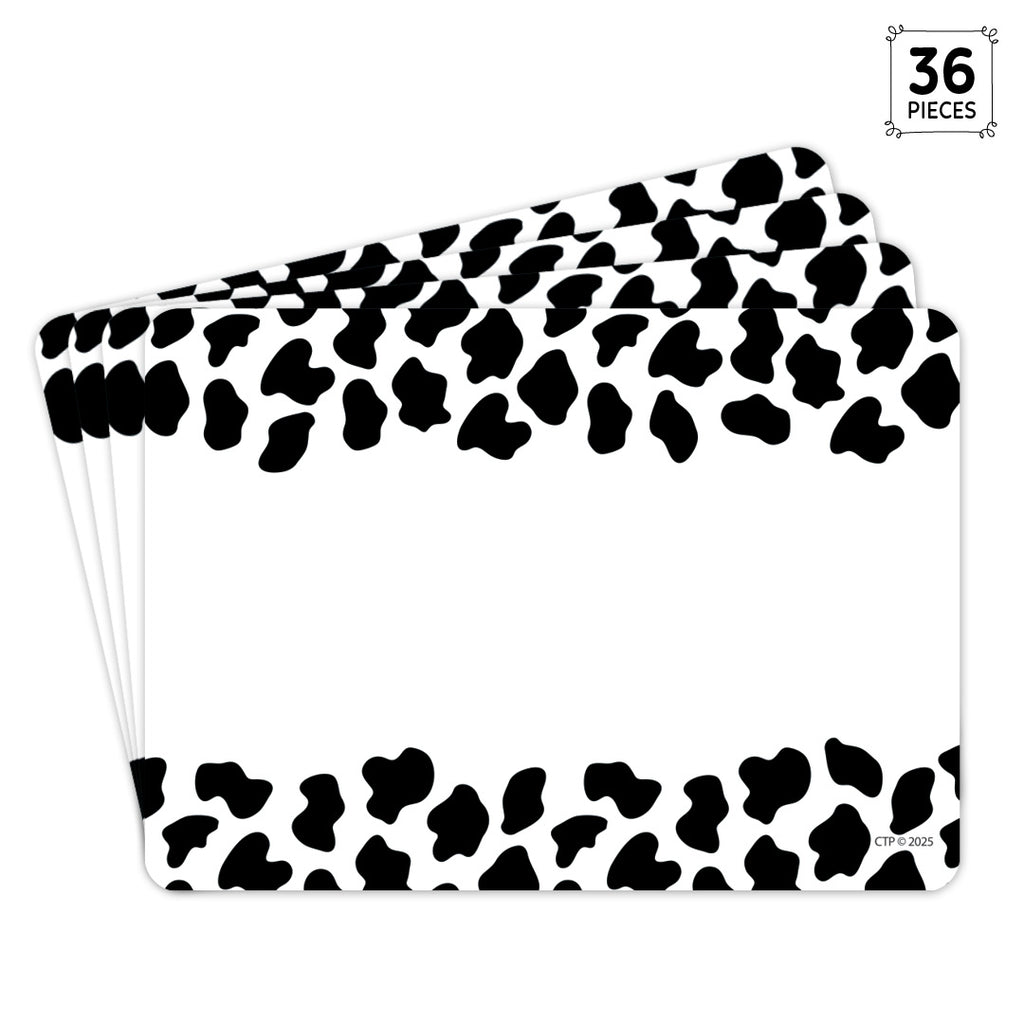 Farm Friends Cow Print Labels
