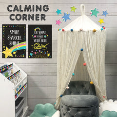 Core Decor Stars on Black Designer Letters