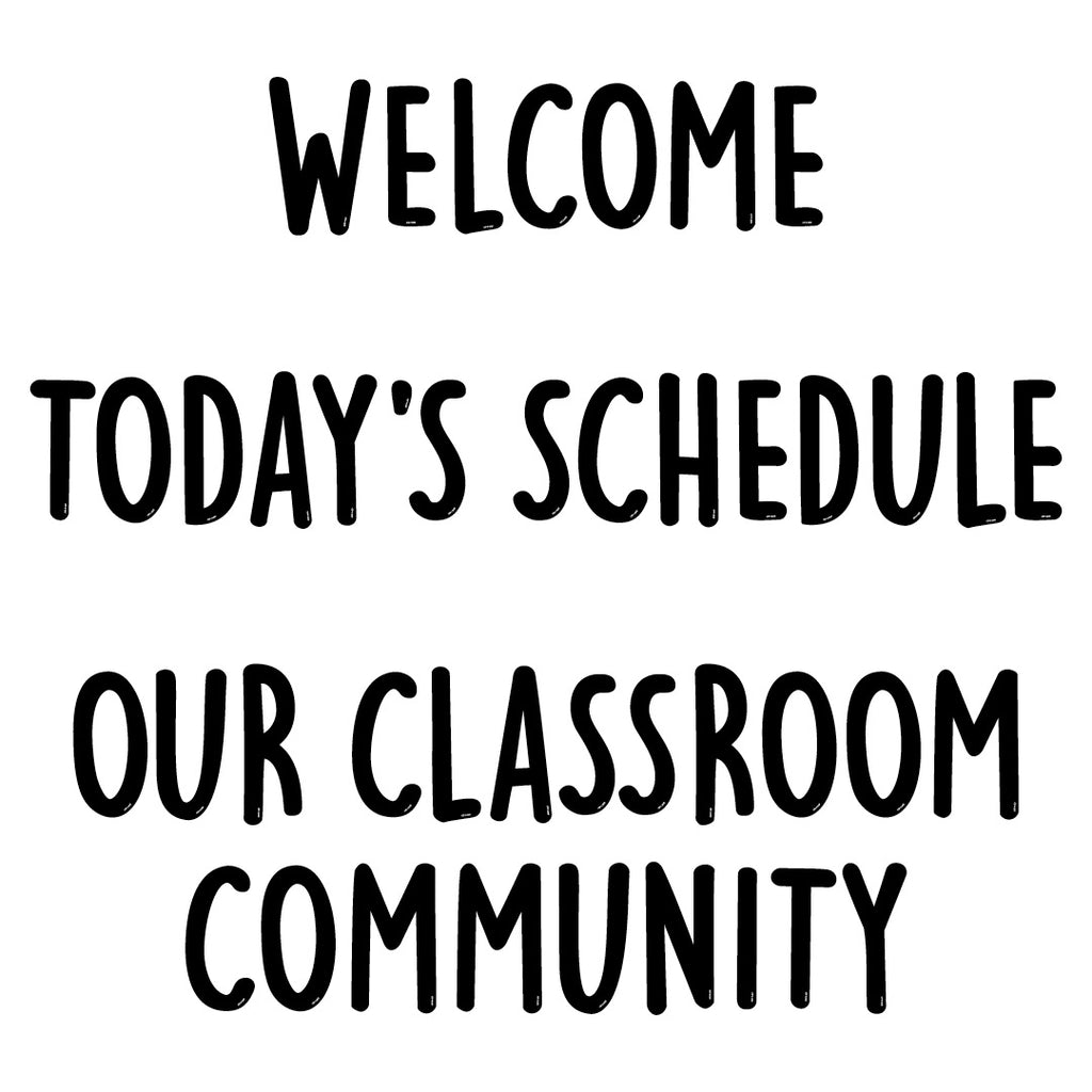 Core Decor School Time Punch-Out Phrases