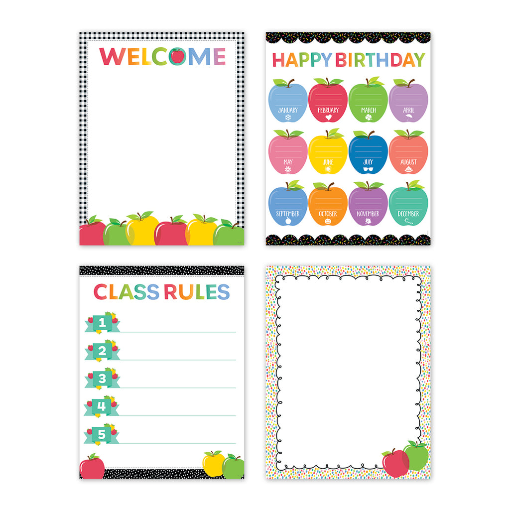 Apple Time Classroom Essentials 4-Chart Convenience Pack