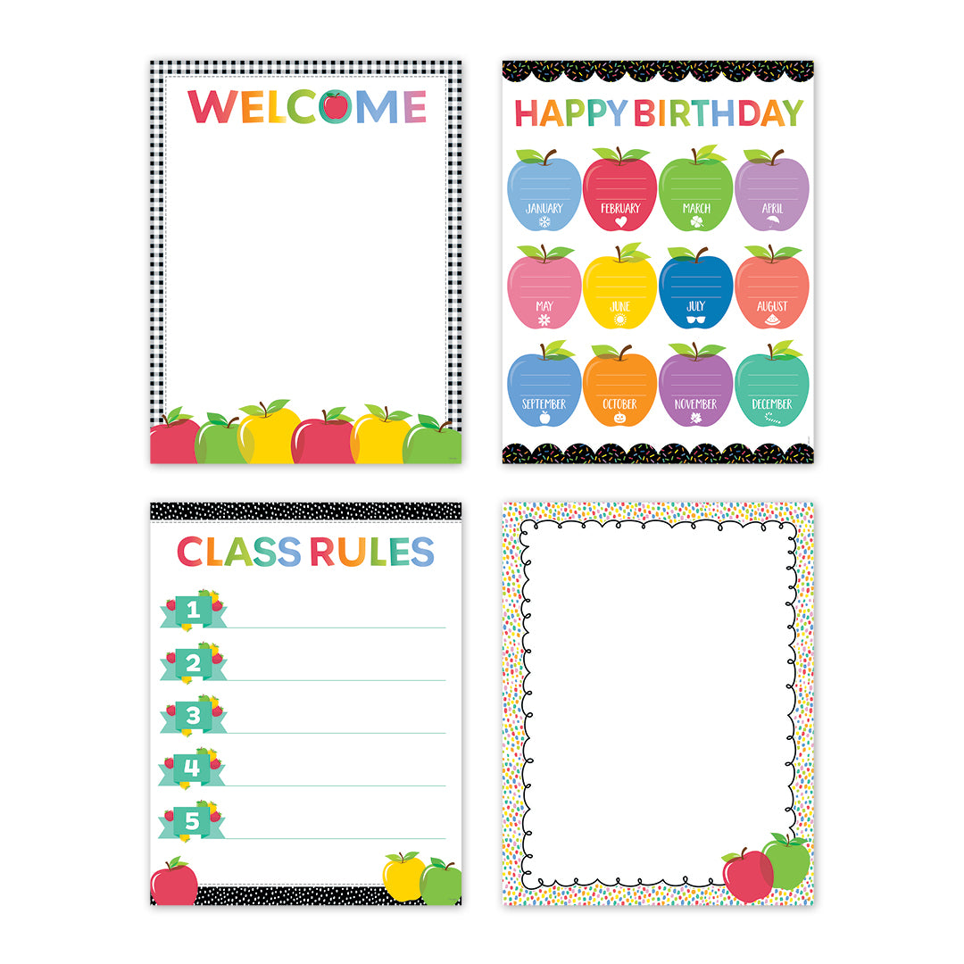 Apple Time Classroom Essentials 4-Chart Convenience Pack