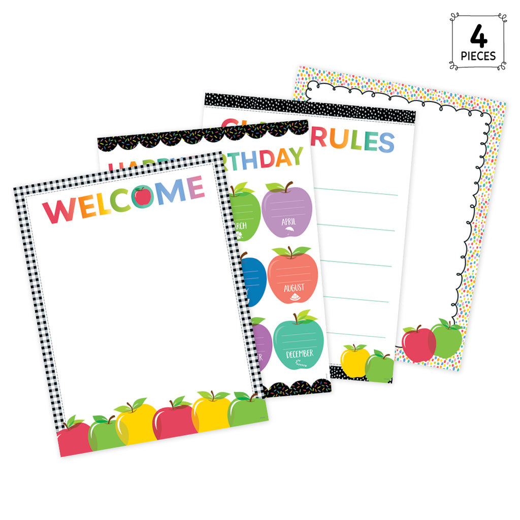 Apple Time Classroom Essentials 4-Chart Convenience Pack