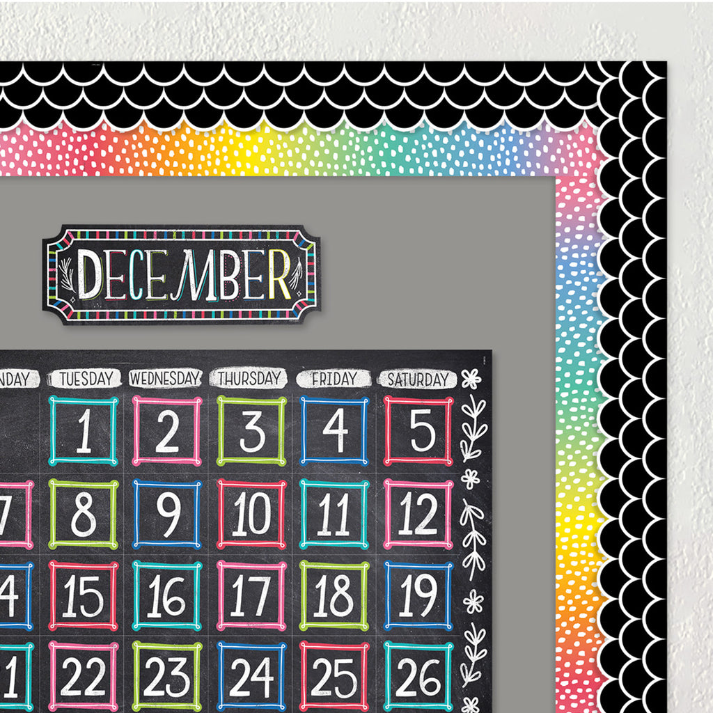 Core Decor Messy Dots on Rainbow EZ Border