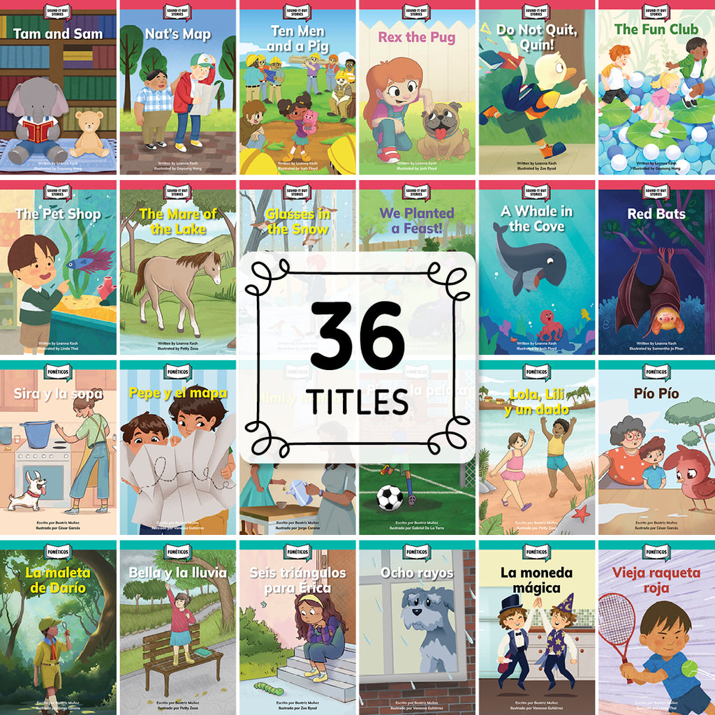 Sound-It-Out Stories and Fonéticos Decodable Readers Convenience Pack Set 2