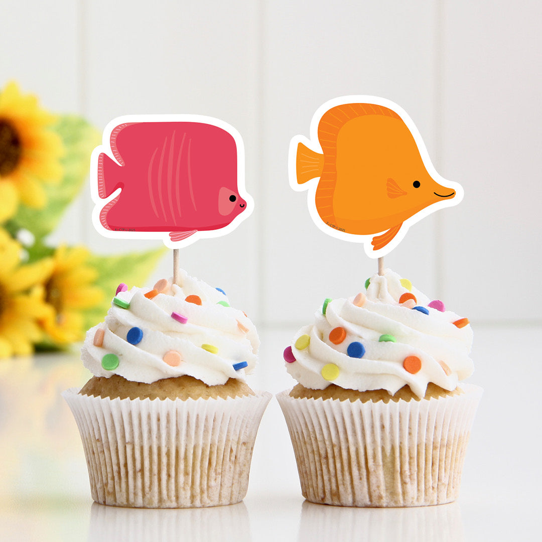 Sea Friends School of Fish 3" Designer Cut-Outs