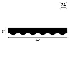 Core Decor Black Wavy EZ Border