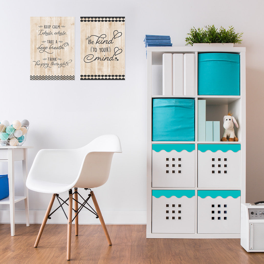 Core Decor Turquoise Wavy EZ Border