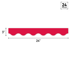 Core Decor Red Wavy EZ Border
