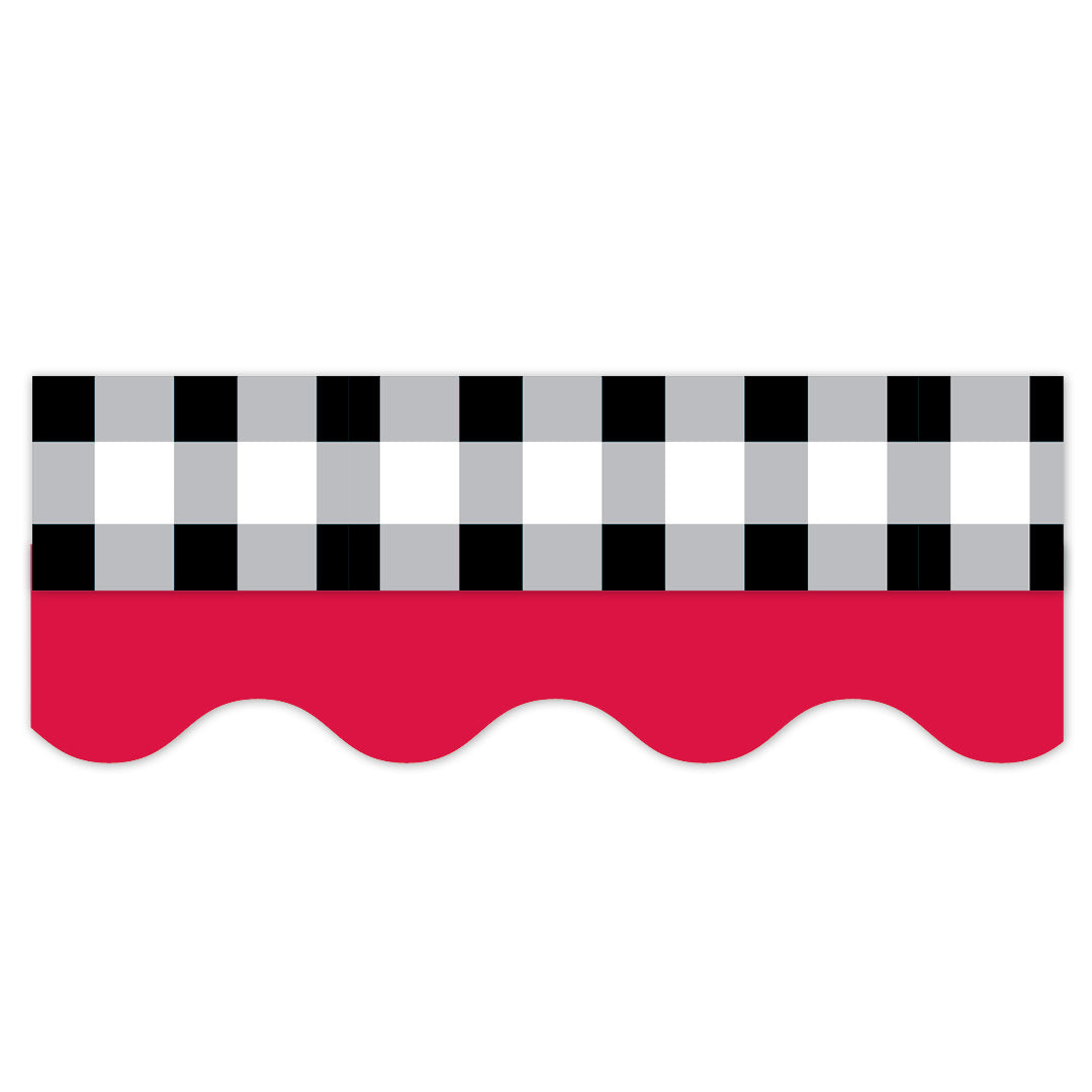 Core Decor Red Wavy EZ Border