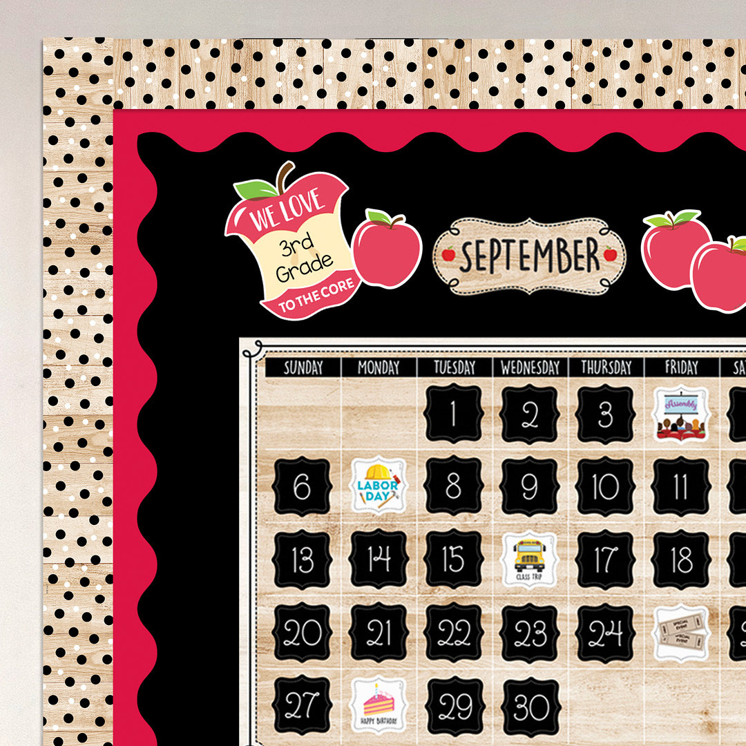 Core Decor Red Wavy EZ Border