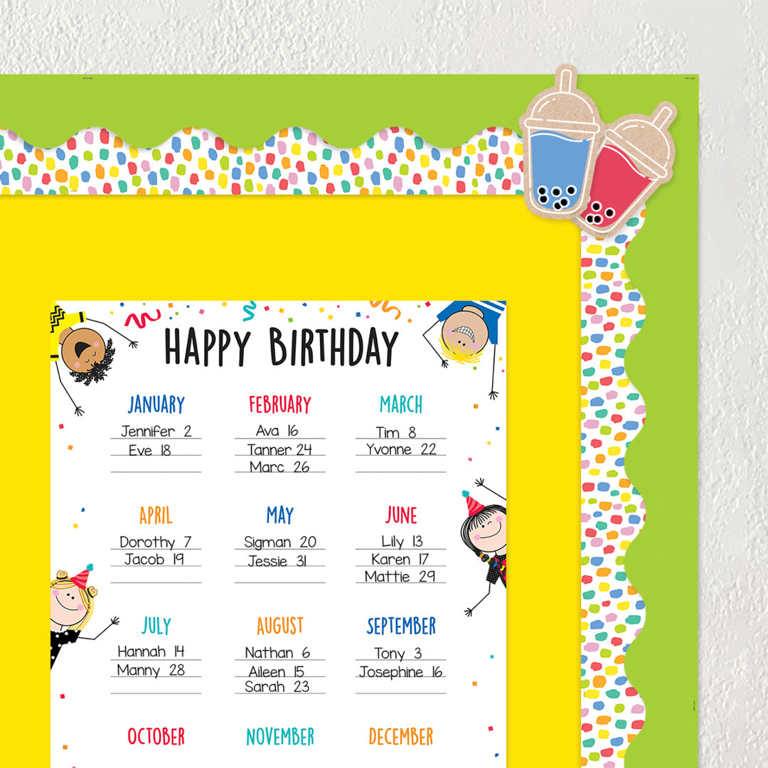 Core Decor Lime Wavy EZ Border