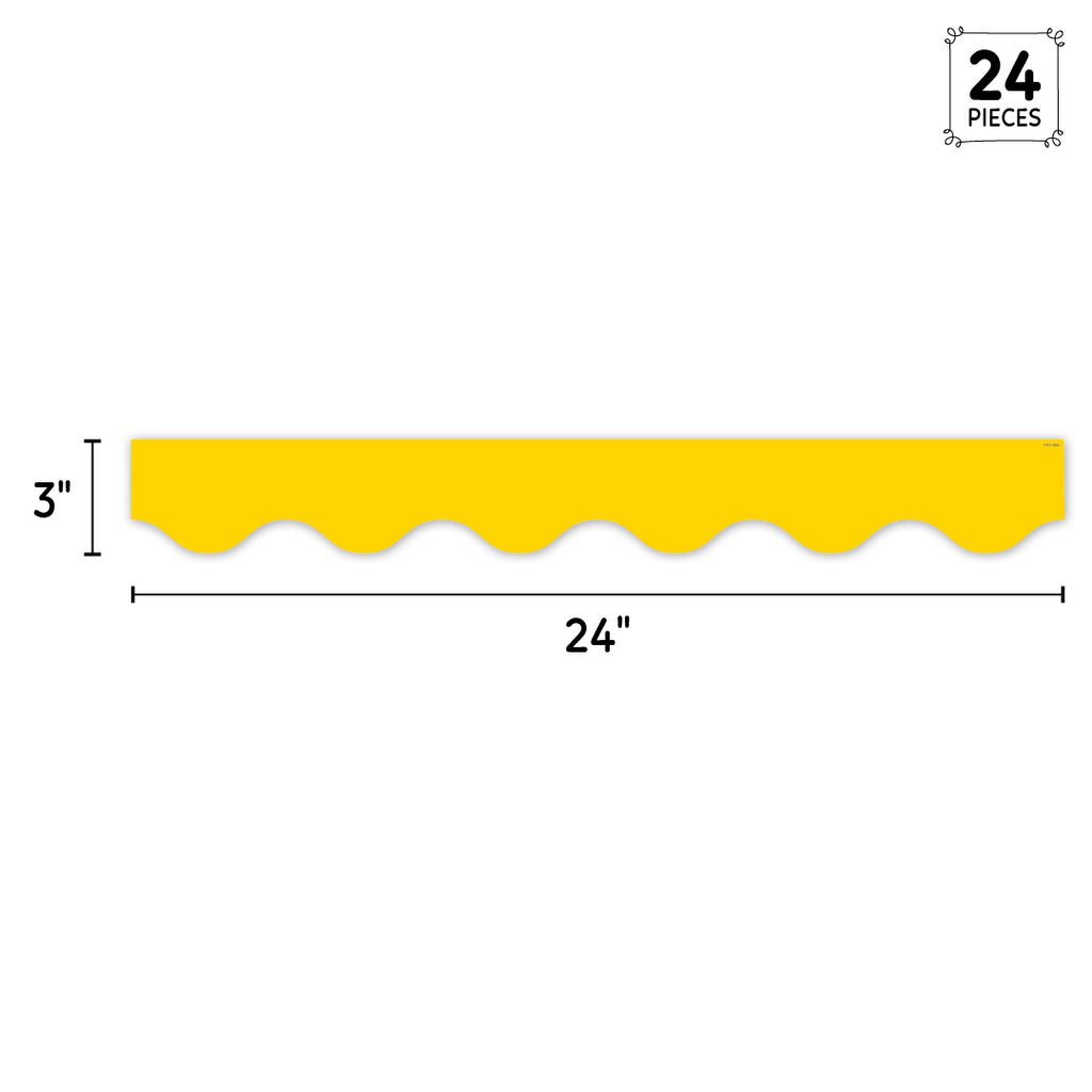 Core Decor Yellow Wavy EZ Border