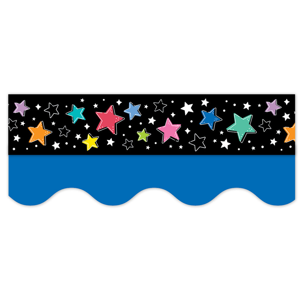 Core Decor Blue Wavy EZ Border