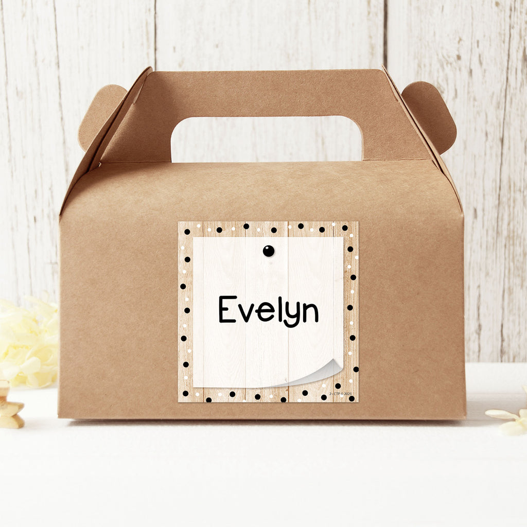 Core Decor Polka Dots on Wood 3" Designer Cut-Outs