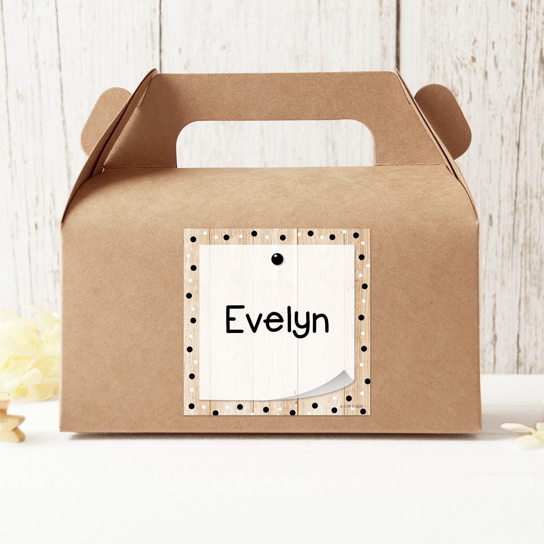 Core Decor Polka Dots on Wood 3" Designer Cut-Outs