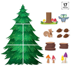 Woodland Friends Jumbo Pine Tree Bulletin Board