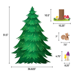 Woodland Friends Jumbo Pine Tree Bulletin Board