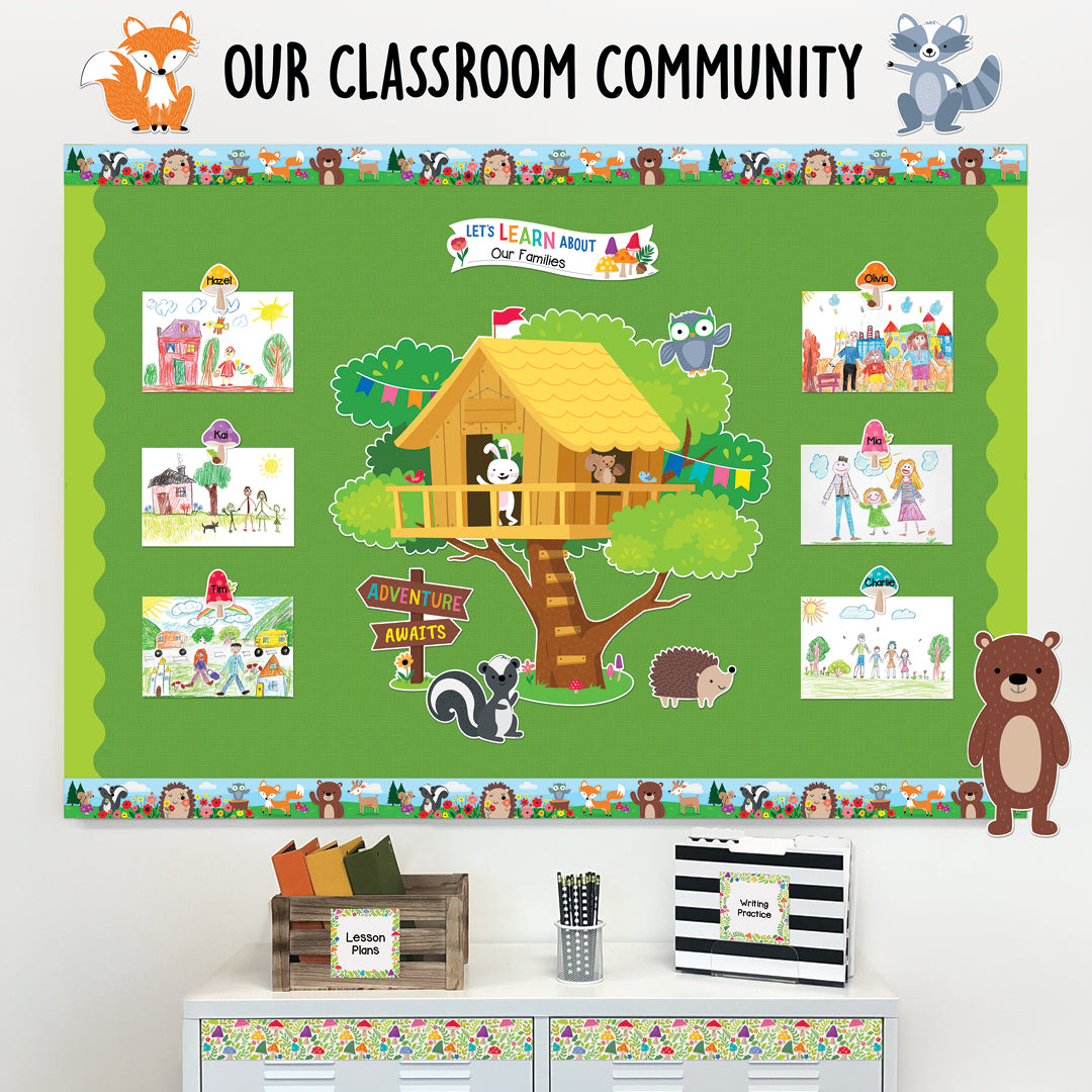 Woodland Friends Treehouse Bulletin Board